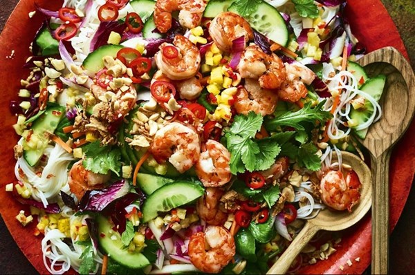 Thuy Pham's chilli & pineapple prawn vermicelli