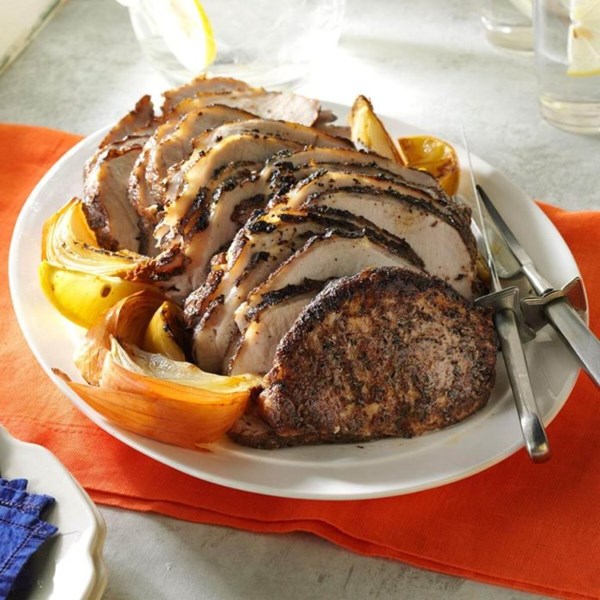 Thyme & basil roast pork