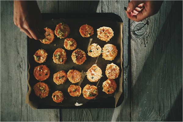 Thyme + Parmesan roasted sweet potatoes