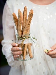 Thyme & salt bread sticks