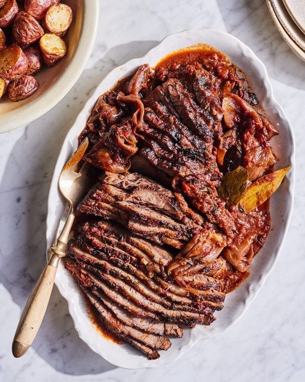 Thyme and garlic brisket