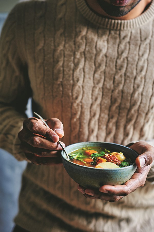 Thyme and ginger comfort soup