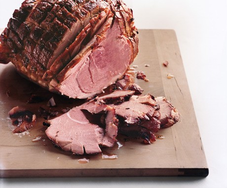 Thyme-honey glazed ham