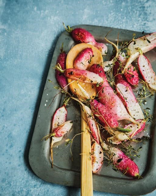 Thyme-roasted radishes
