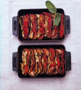 Tian Provençale with rosemary & olives