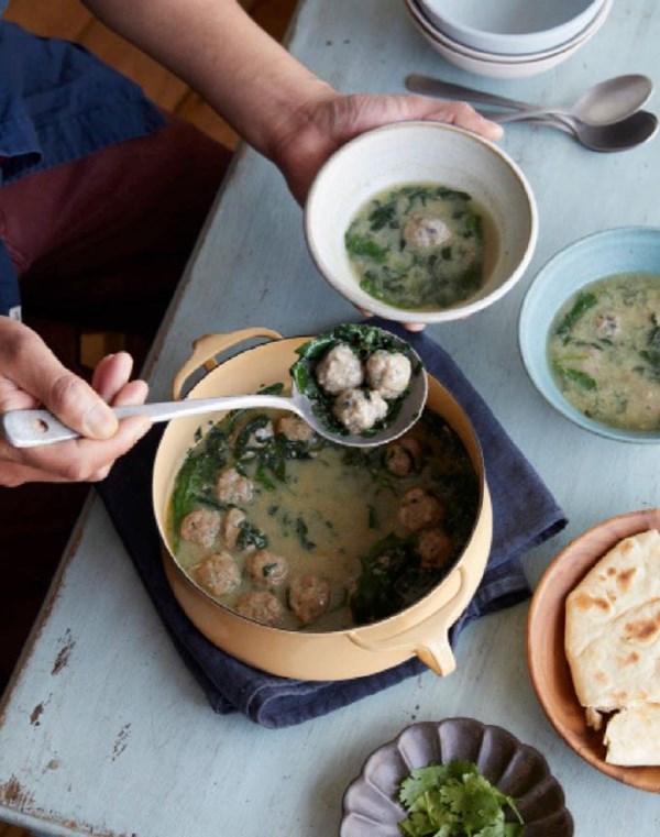Tibetan meatball soup