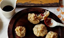 Tibetan pork momos with ginger and chilli