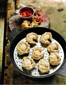 Tibetan steamed dumplings (Momos)