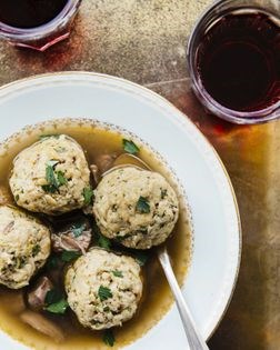 Tibor's goose and matzo ball soup