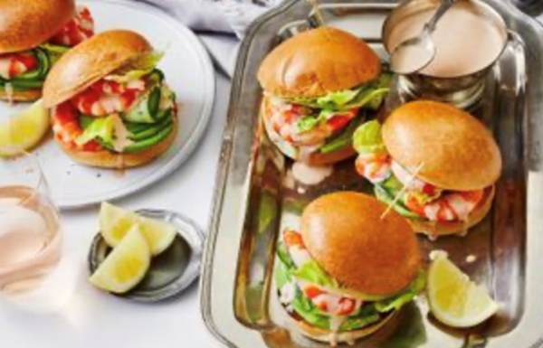 Tiger prawn milk buns [Tom Gorringe]