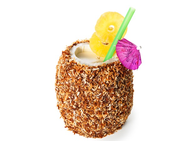 Tiki cocktail cake