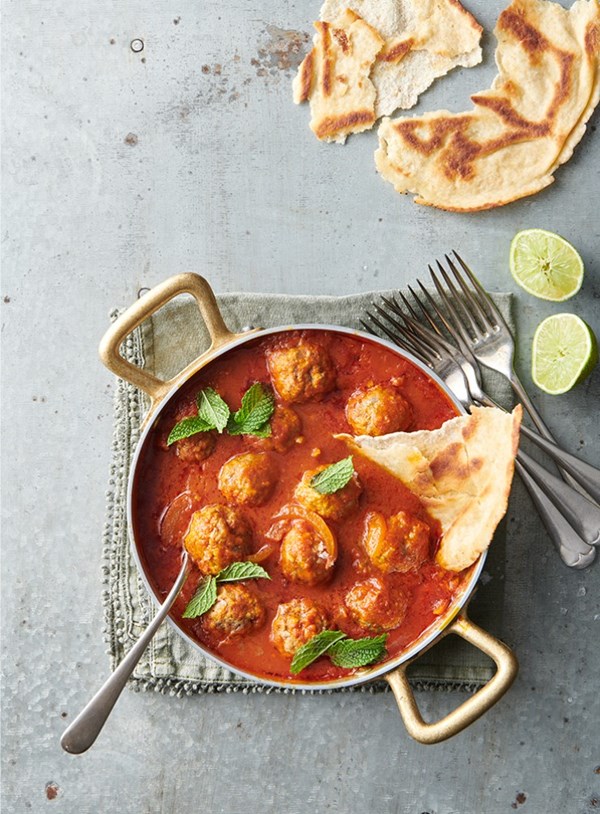 Tikka masala lamb meatball curry