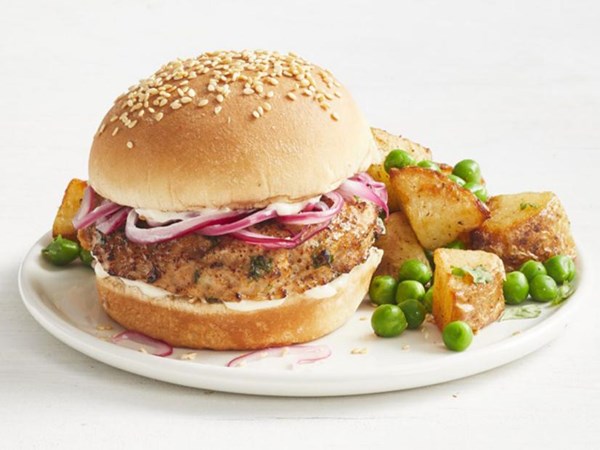 Tikka masala turkey burgers