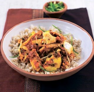 Tilapia with fenugreek sauce