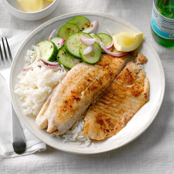 Tilapia with jasmine rice 