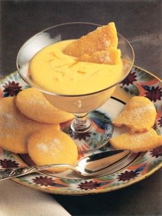 Tillypronie orange fool with orange shortbread
