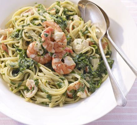 Tim Dobson's prawn pasta