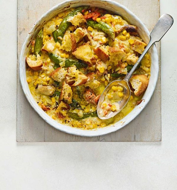Tinned fish gratin