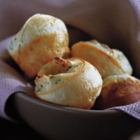Tiny Roquefort popovers