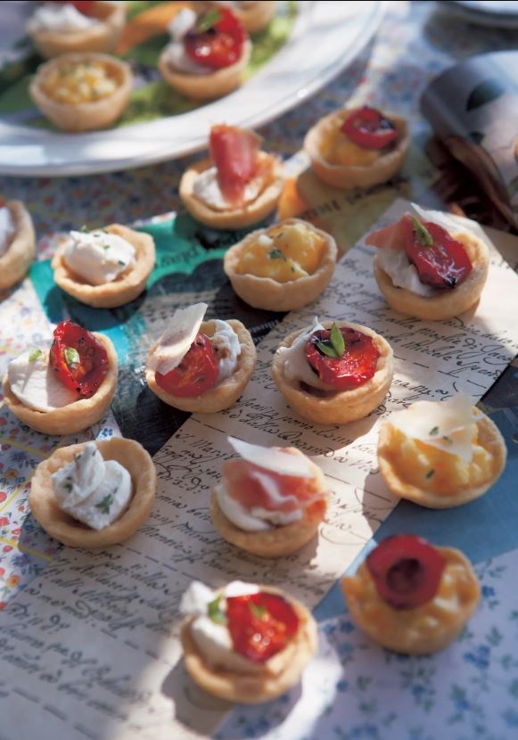 Tiny savory tartlets
