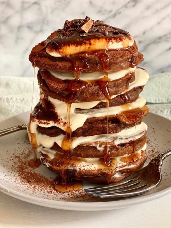 Tiramisu pancakes
