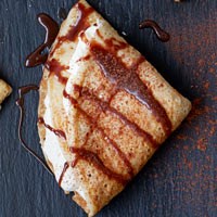 Tiramisu-topped pancakes