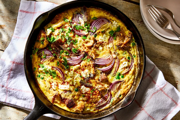 Toast frittata