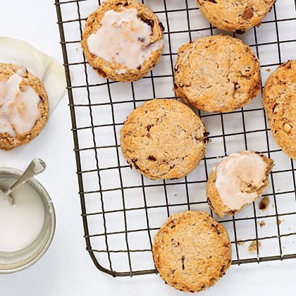 Toasted almond and cherry scones