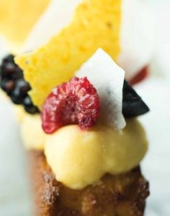 Toasted calamansi cake
