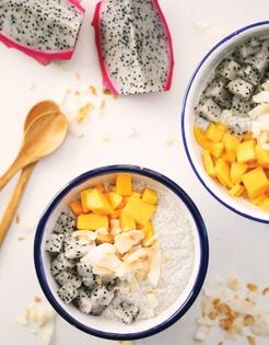 Toasted coconut chia pudding