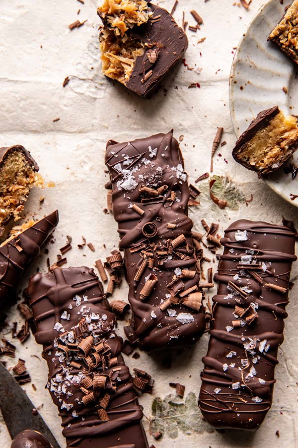 Toasted coconut chocolate bars