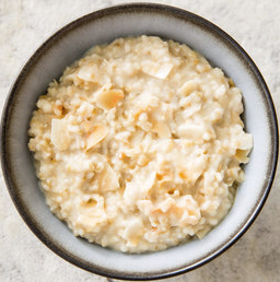 Toasted coconut oatmeal