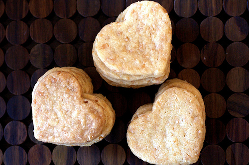Toasted coconut shortbread