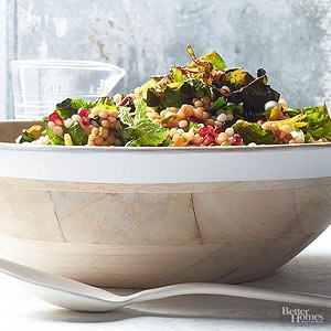 Toasted couscous & chard salad
