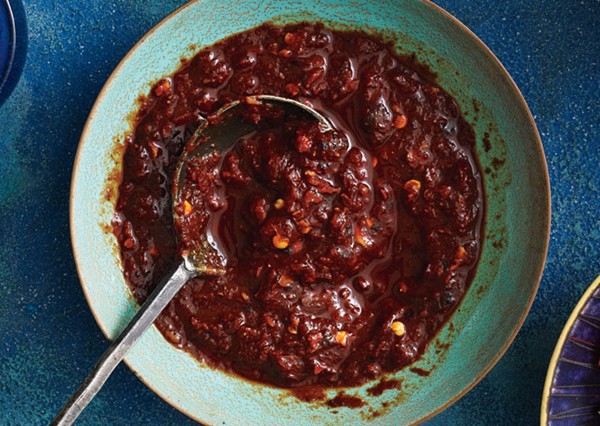 Toasted guajillo chile salsa
