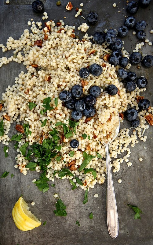 Toasted pecan and blueberry couscous salad