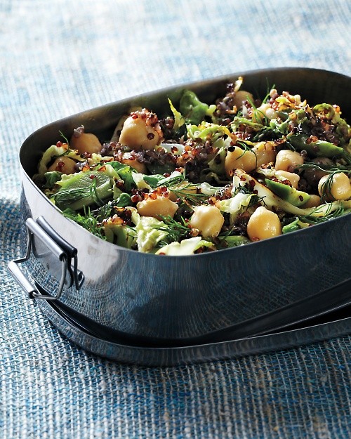 Toasted-quinoa sauté with lemony cabbage and dill