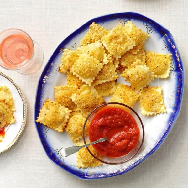 Toasted ravioli puffs