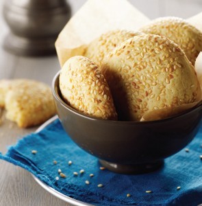 Toasted sesame seed cookies