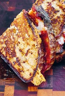 Toasty cheese and chile jam sandwiches