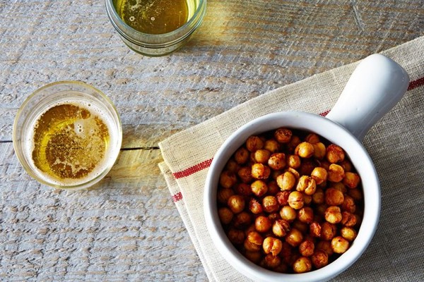 Toasty roasted chickpeas, Cajun style