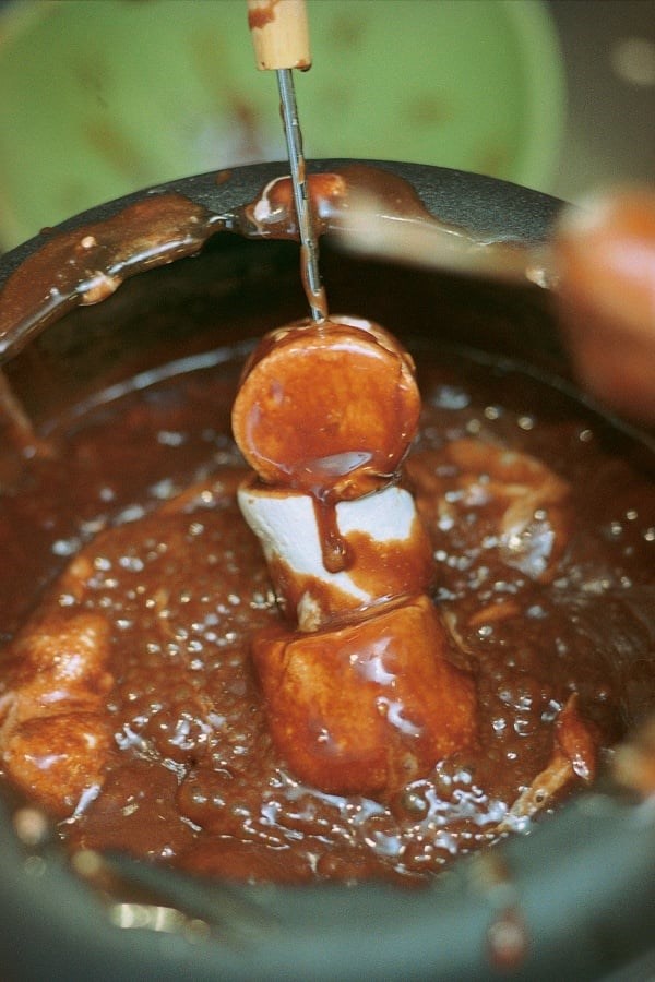 Toblerone fondue