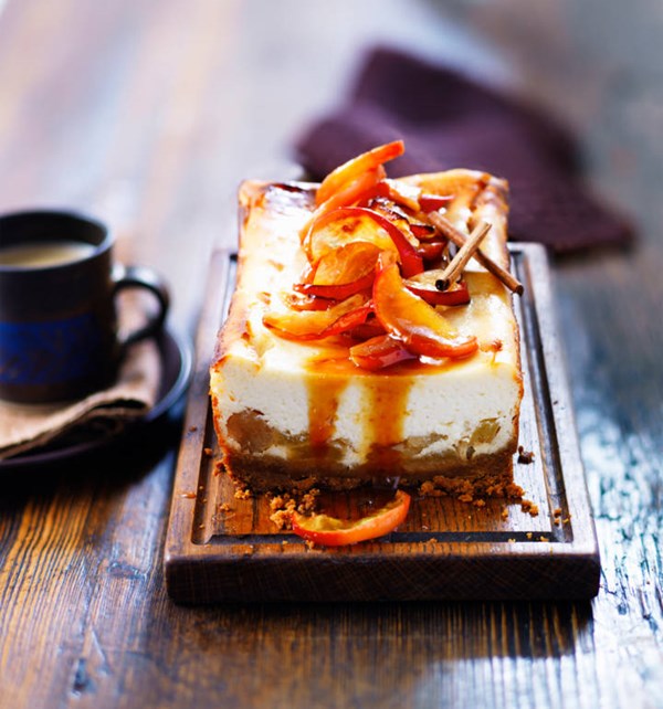 Toffee apple cheesecake