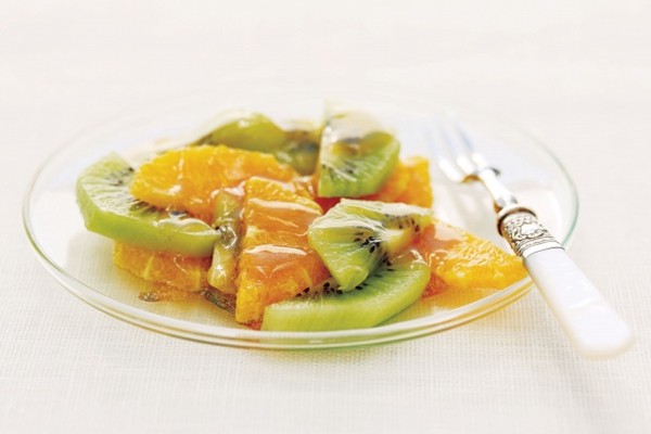 Toffee-glazed fruit