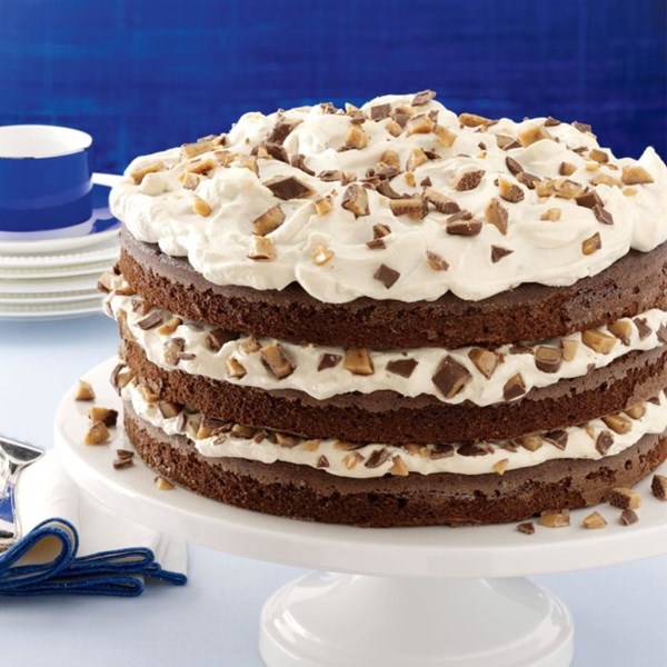 Toffee-mocha cream torte 
