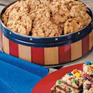 Toffee oat cookies