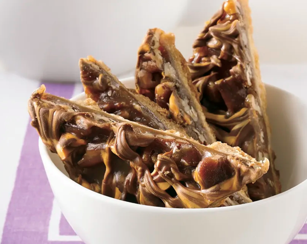 Toffee-pecan bars