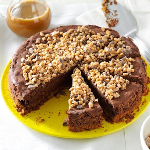 Toffee truffle cheesecake