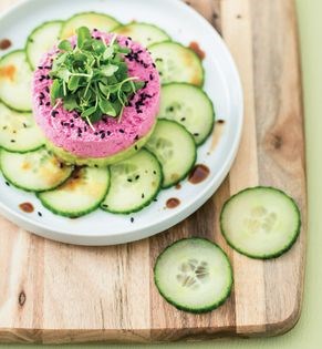 Tofu & avocado tartare