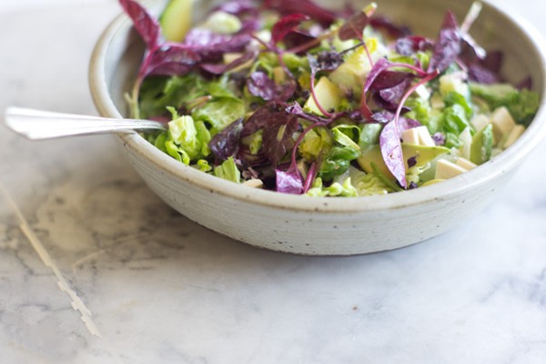 Tofu amaranth salad